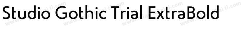 Studio Gothic Trial ExtraBold Itali字体转换